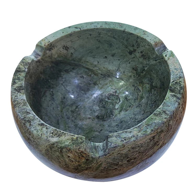 Großhandel: Großer Luxus-Ashtray aus grünem Marmor