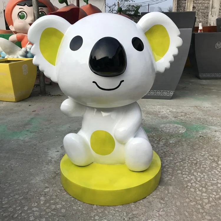 Fibra De Vidro Koala Desenhos Animados,Decoração Da Paisagem Do Parque Ao  Ar Livre,Fibra De Resina Dos Desenhos Animados Modelo De Animal  Personalização - Buy Koala Dos Desenhos Animados De Fibra De Vidro,Parque