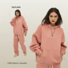 Sweat à capuche rose poudré
