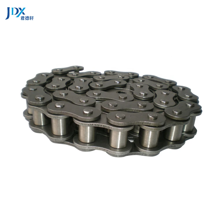 Long Transmission Drive Conveyor Flat Top Chain 7250 Straight Side Bar Roller Chain Ansi 50-2 Titanium Ss Industrial Chain