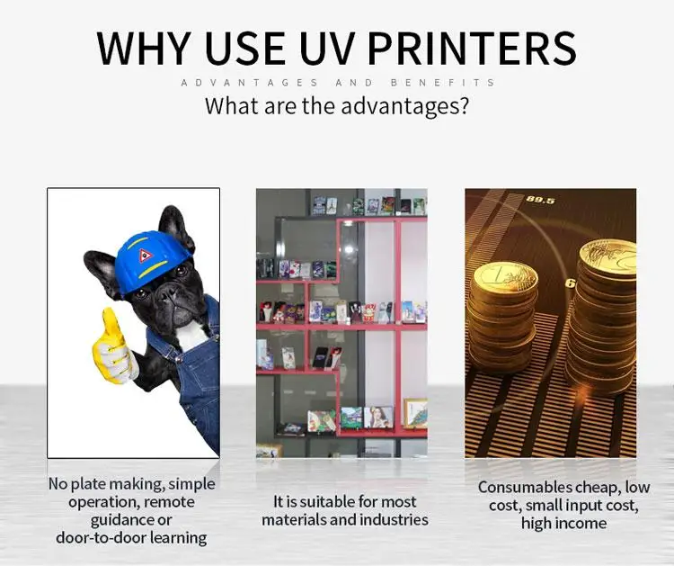 2513 UV Flatbed Printer Wood Metal PVC Acrylic Phone Case Inkjet Large Format Digital Inkjet Printing Machine for Glass Motor