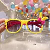 6 yellow rabbit ears glasses