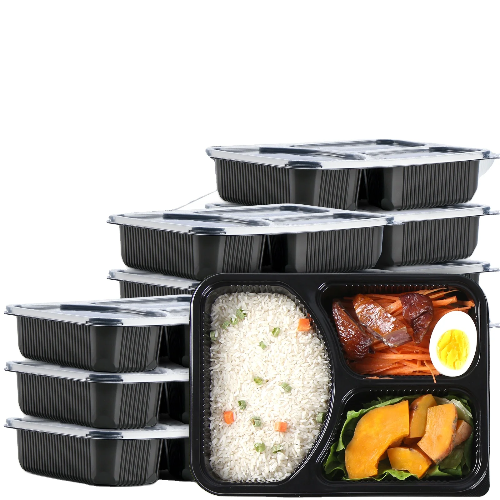 Plastic PP Hinged Lid Containers Black Rectangular Plastic Lunch Boxes Meal  Prep Disposable Plastic Takeout Food Containers Manufacturers, Suppliers  and Factory - Wholesale Products - Huizhou Yangrui Printing & Packaging  Co.,Ltd.