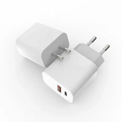 Лидер продаж зарядное устройство с двумя Usb-портами мощностью 20 Вт типа C для аккумуляторов безопасные