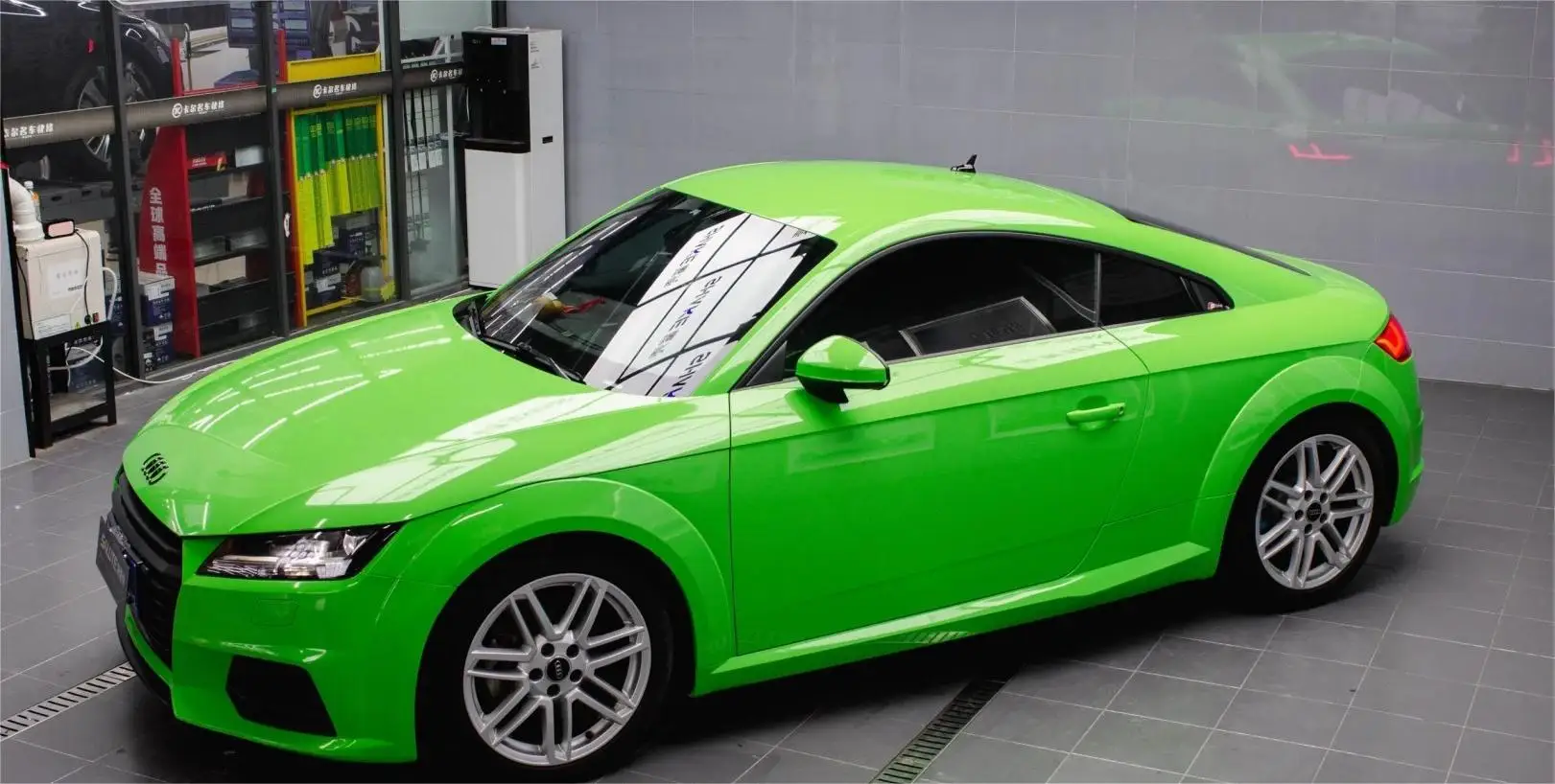 Super Gloss Candy Car Wrap Vinyl Sticker Stretch Viper Green Car Body ...