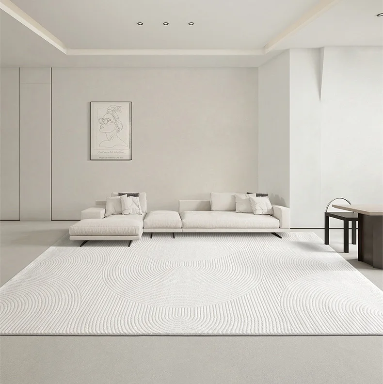 Kezi White Cream Neutral Large Carpet 3m Area Rugs 10x13ft Living Room