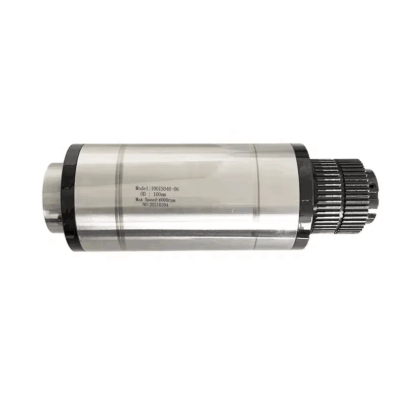 Vertical Installation Belt Driven Spindle Manual Tool Change  ISO40  6000rpm OD 100mm Cnc Milling Spindle