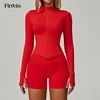 Bright-Red-Top-Shorts