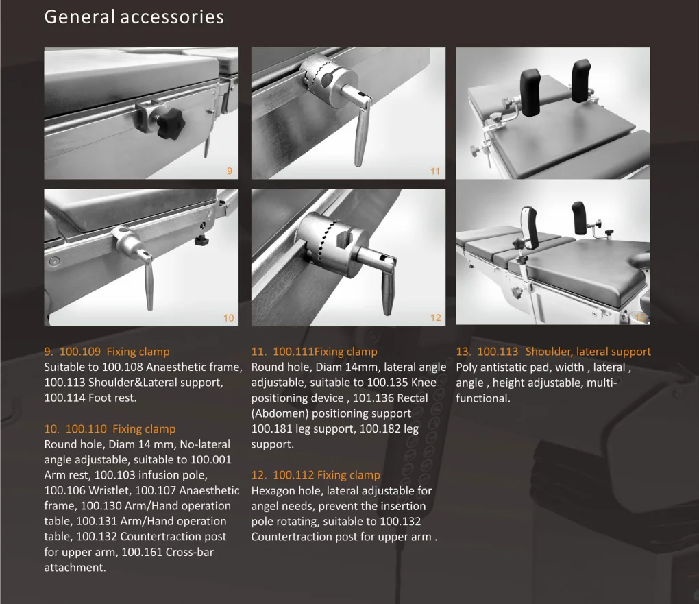 China leading brand operating room equipment carbon fiber c arm compatible GE matched orthopedic operation table