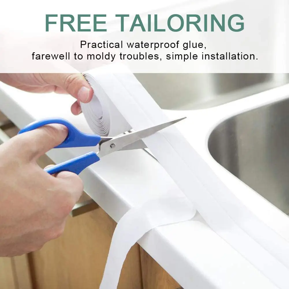 Selfadhesive Sink Window Wall Gap Seam Stickers Antimold Kitchen