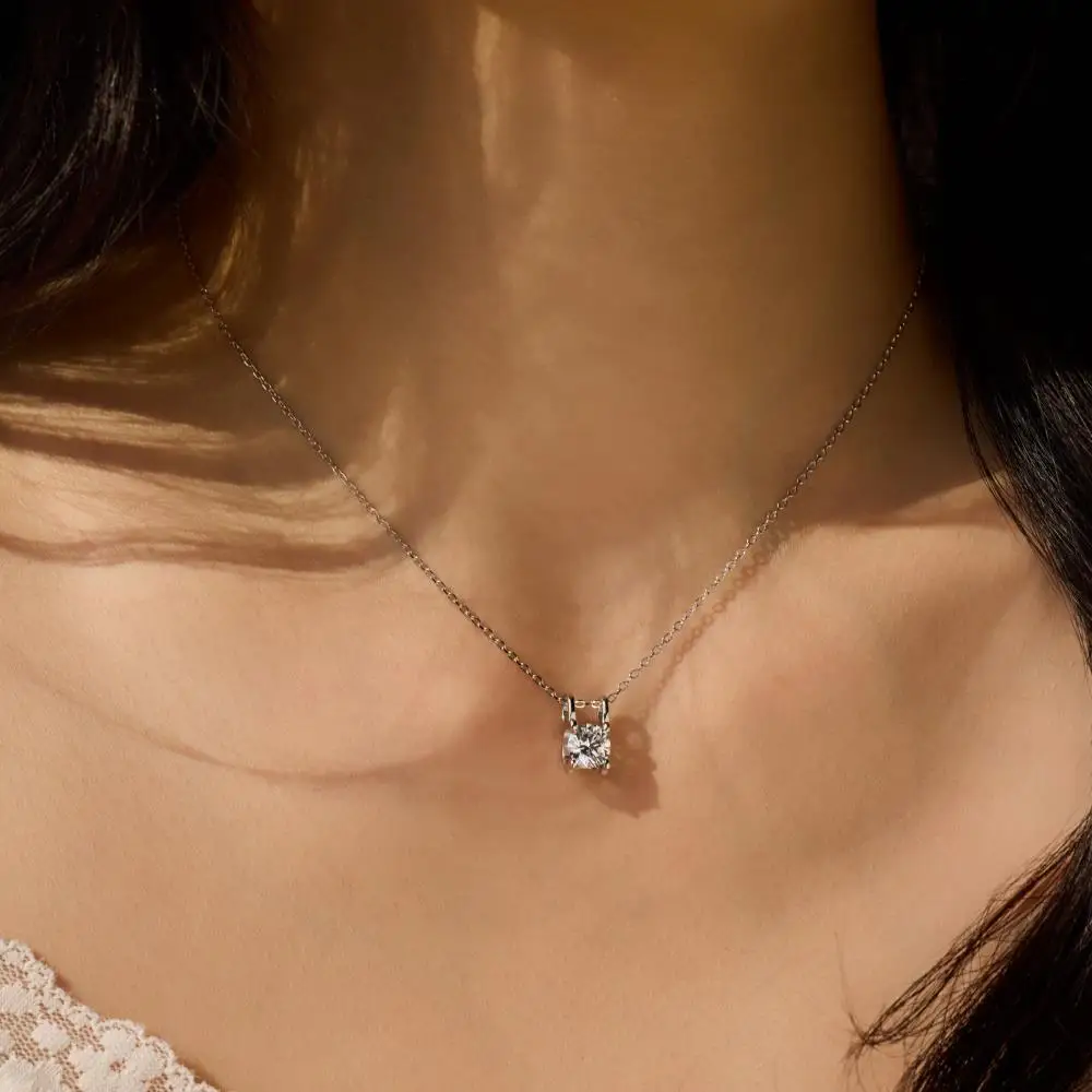 KAKODIY oval luxury 925 sterling silver wedding jewelry pendant necklace detail 5
