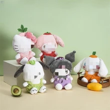 High Quality Anime Cartoon Kawaii Plush Toys Fruit Vegetable Pochaccoo Melodi Kulomi Stuffed Animal Toys for Children