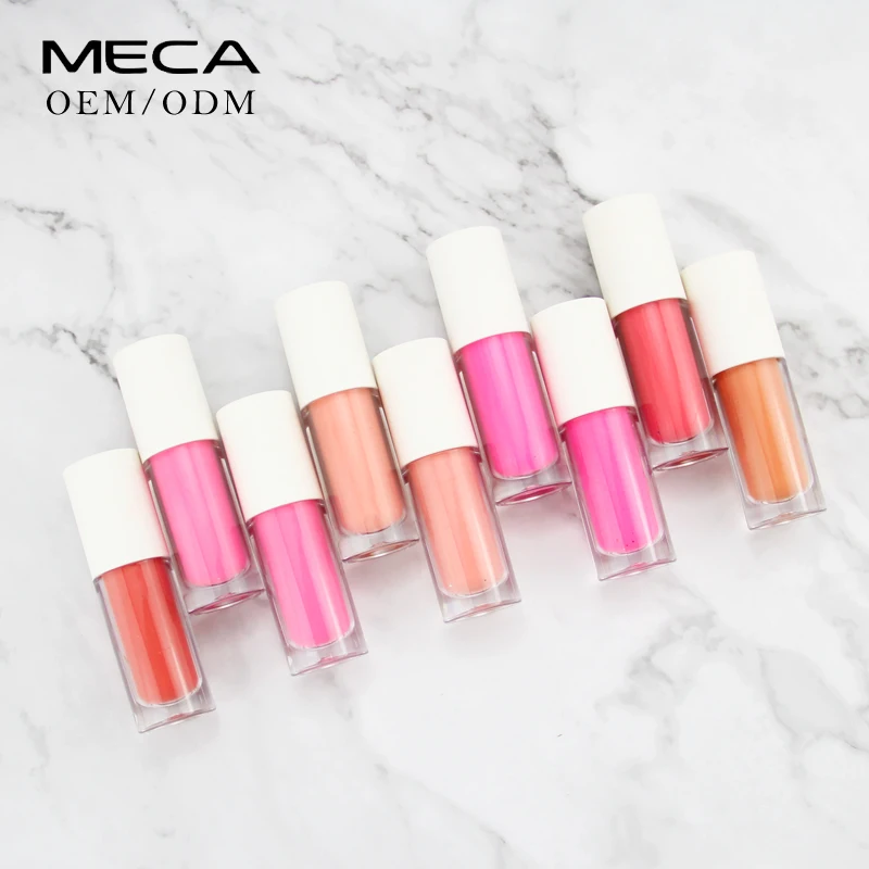 Изготовленные на заказ водоустойчивые Блестящий Прозрачный жидкие румяна метка частного назначения Румяна; Жидкая мини-трубка с 18 видов цветов optitons