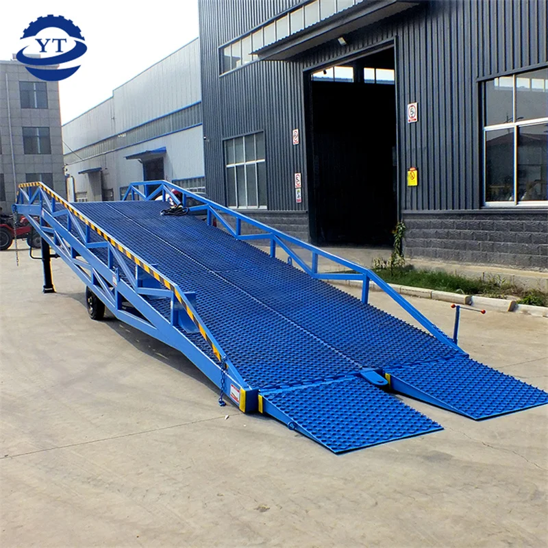 8ton Split Type Mobile Loading Dock Ramp Container Forklift Loading Unloading Ramp Price