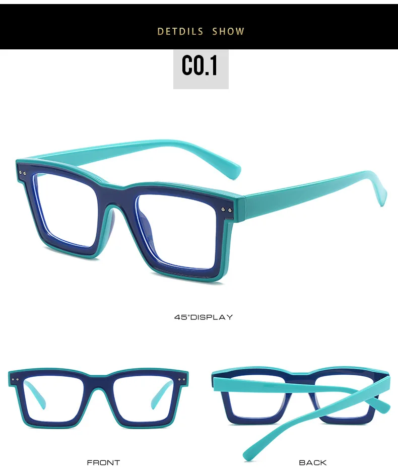 Wholesale Eyeglass Frames Tr90 Anti Blue Light Glasses Women Eyewear