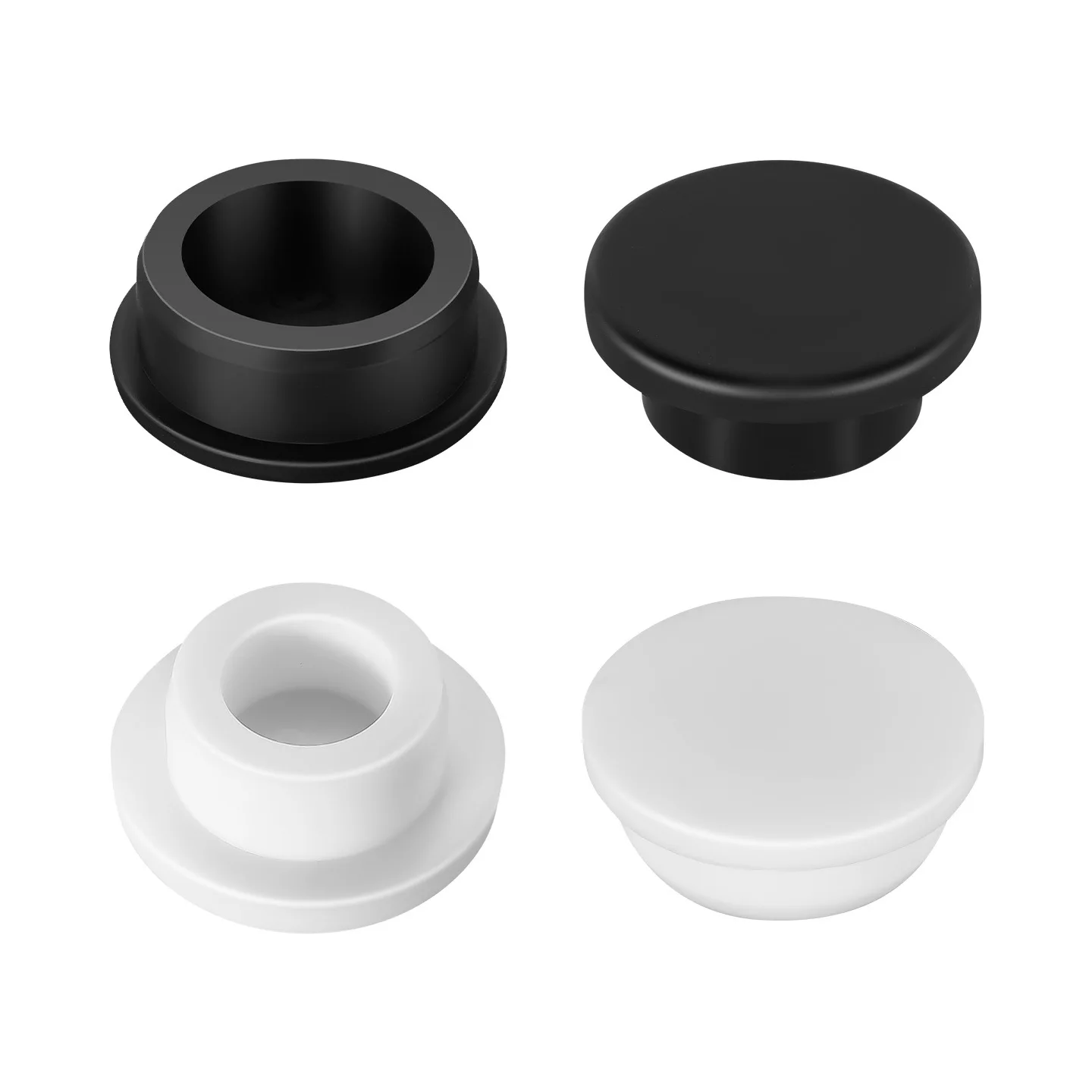 Plug Cap with T-shaped Silicone Stopper Impact-Resistant Rubber Plug Threaded Rubber Plug High-Temperature Resistant