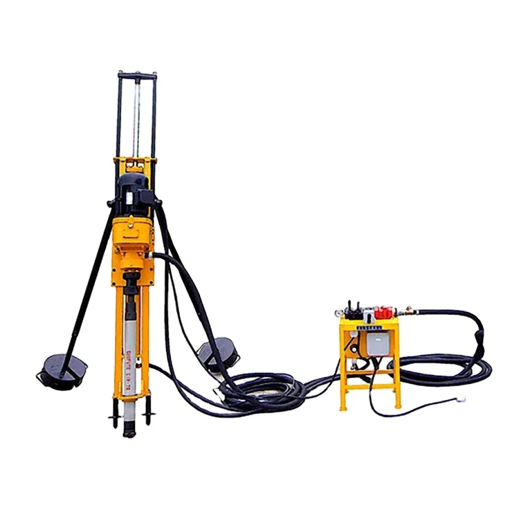 professional drilling rigs working with air compressor rig