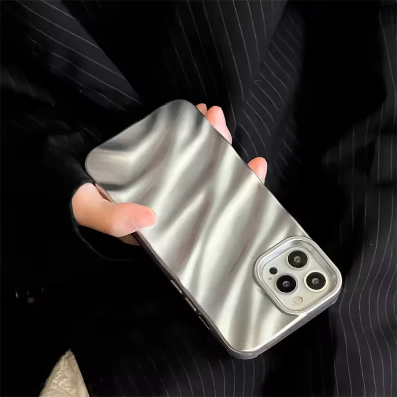 Funda de teléfono móvil de TPU suave con revestimiento cubierta de lujo para chica para Iphone 16 15 14 13 12 Plus Pro Max  