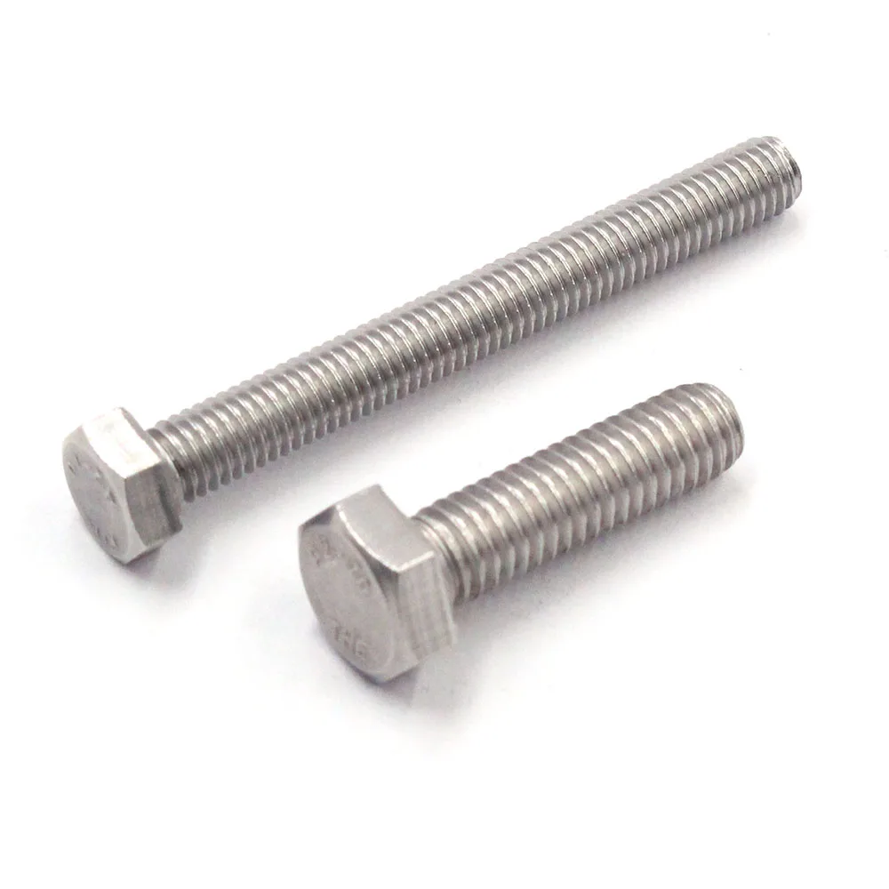 Fabriek ANSI B 18.2.1 Din 931 Din 933 M4 M8 A4-80 RVS Volledige Draad Zeshoekige Hout Constructie Schroef