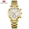 3 Glod Case White Dial