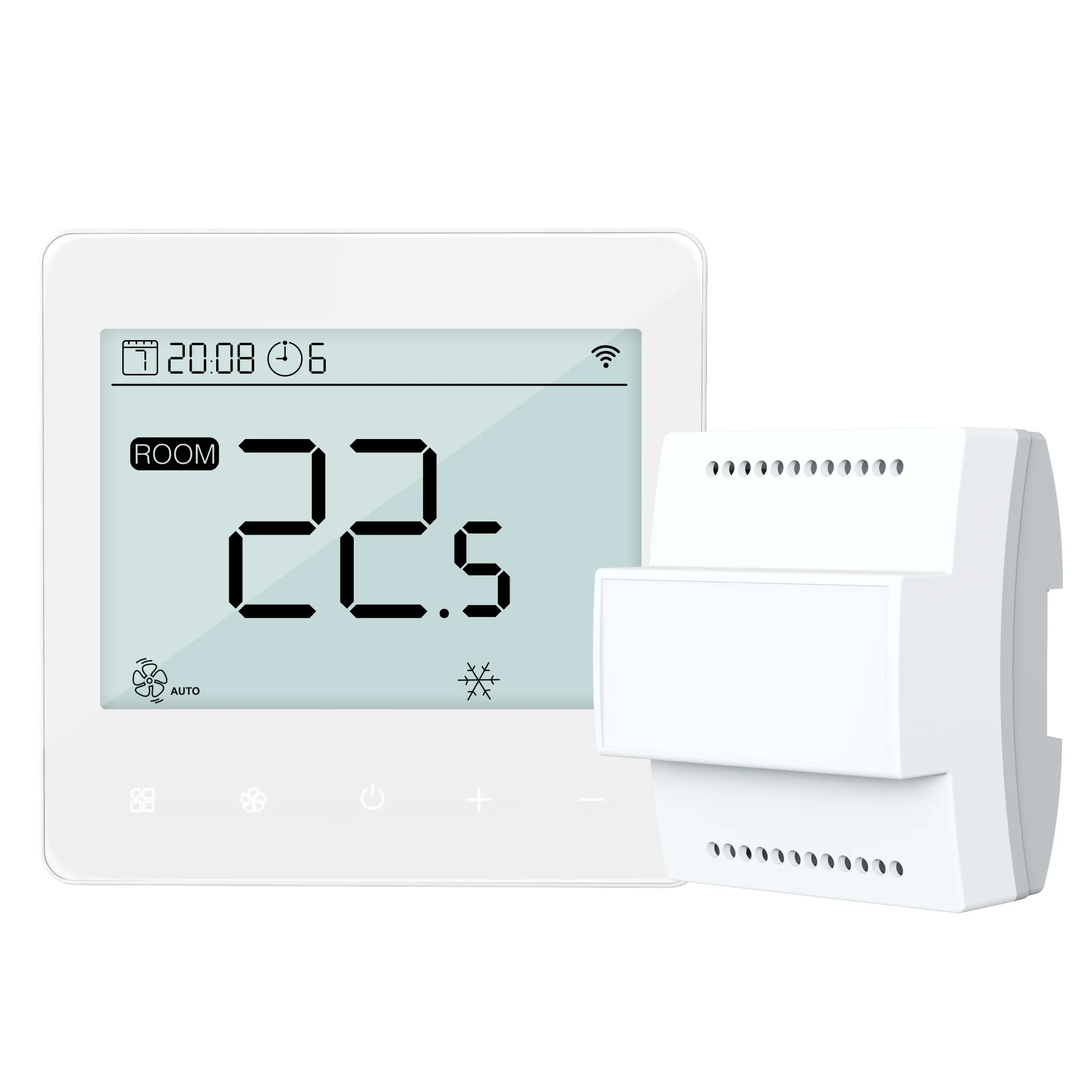 Program Touch AC EC Fan Coil KNX Bacnet Modbus Thermostat