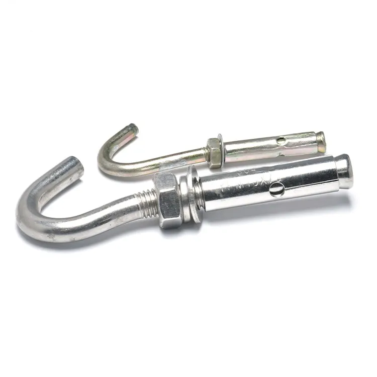 High Quantity 50mmm Ss304 Hook J Eye Bolt Concrete Bending Expansion Bolt Sleeve Anchor Bolt
