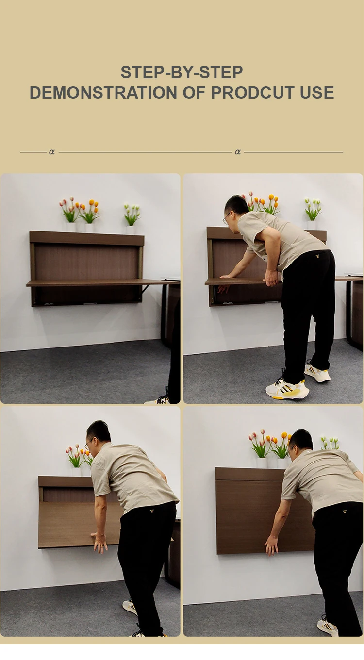 Hidden Hardware Mechanism Hanging Computer Drop Leaf