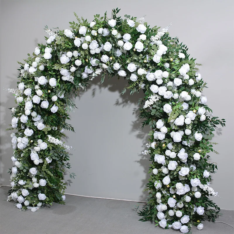 Arreglo De Arco De Flores Artificiales Para Boda,Arco De Flores De Seda ...