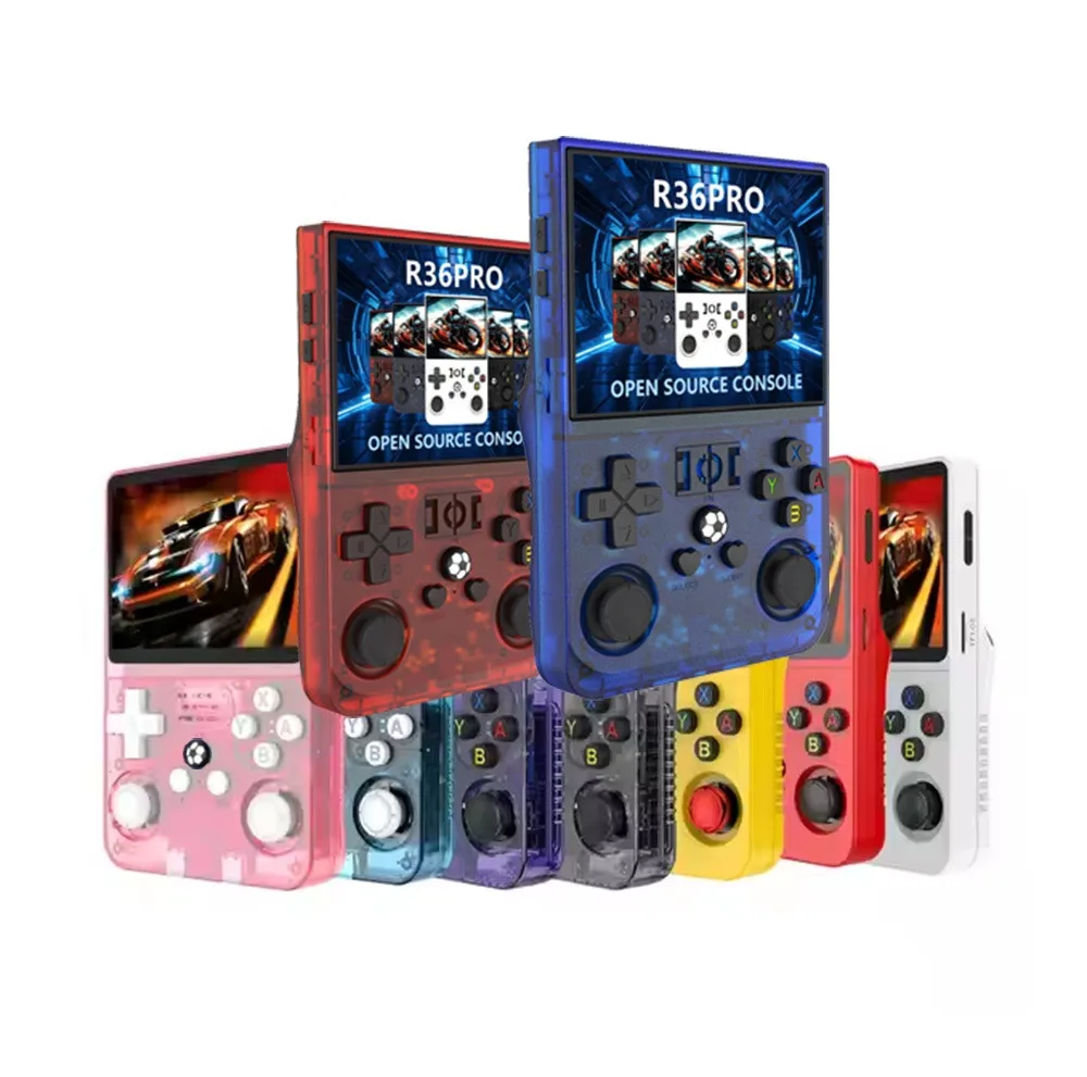 R36Pro Retro Spielkonsole 128GB, Tragbare Emulator Konsole Mit