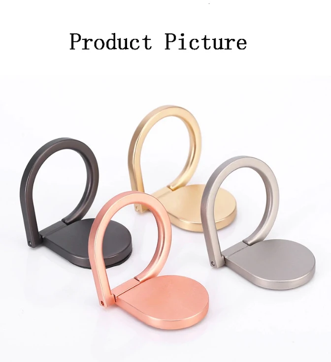 Finger ring stand metal phone holder