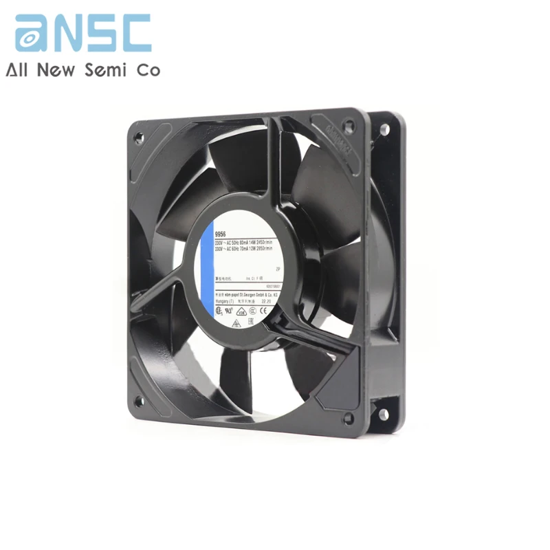 Original Centrifugal fan 9956 12025 230V 14/12W Double ball bearing cooling fan