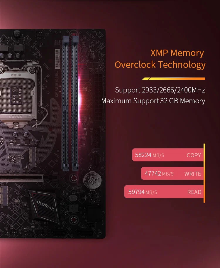 Colorful Motherboard Battleax B460mhd Pro V20 Support Dual Channel