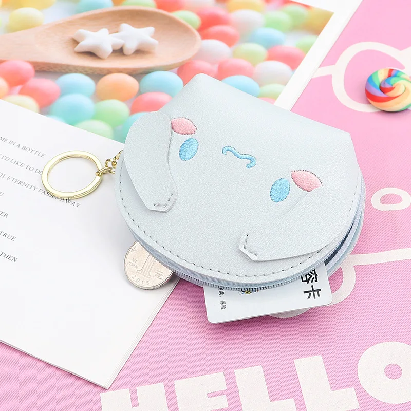 Cartoon Cute Animal Silicone Coin Purse Kawaii Portable Zipper Coin Bag  Wallet Mini Makeup Bag Key Earphone Storage Bag Gifts