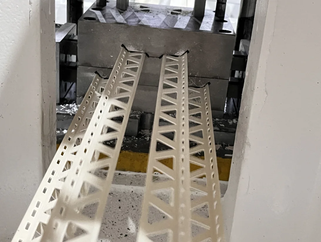 PVC Corner Bead Making Process PVC Corner Profile Plant Machine Production Line