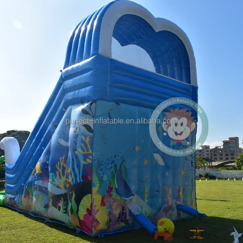 Grade Giant Water China Inflatable Alligator Slide Outdoor Bouncy ...