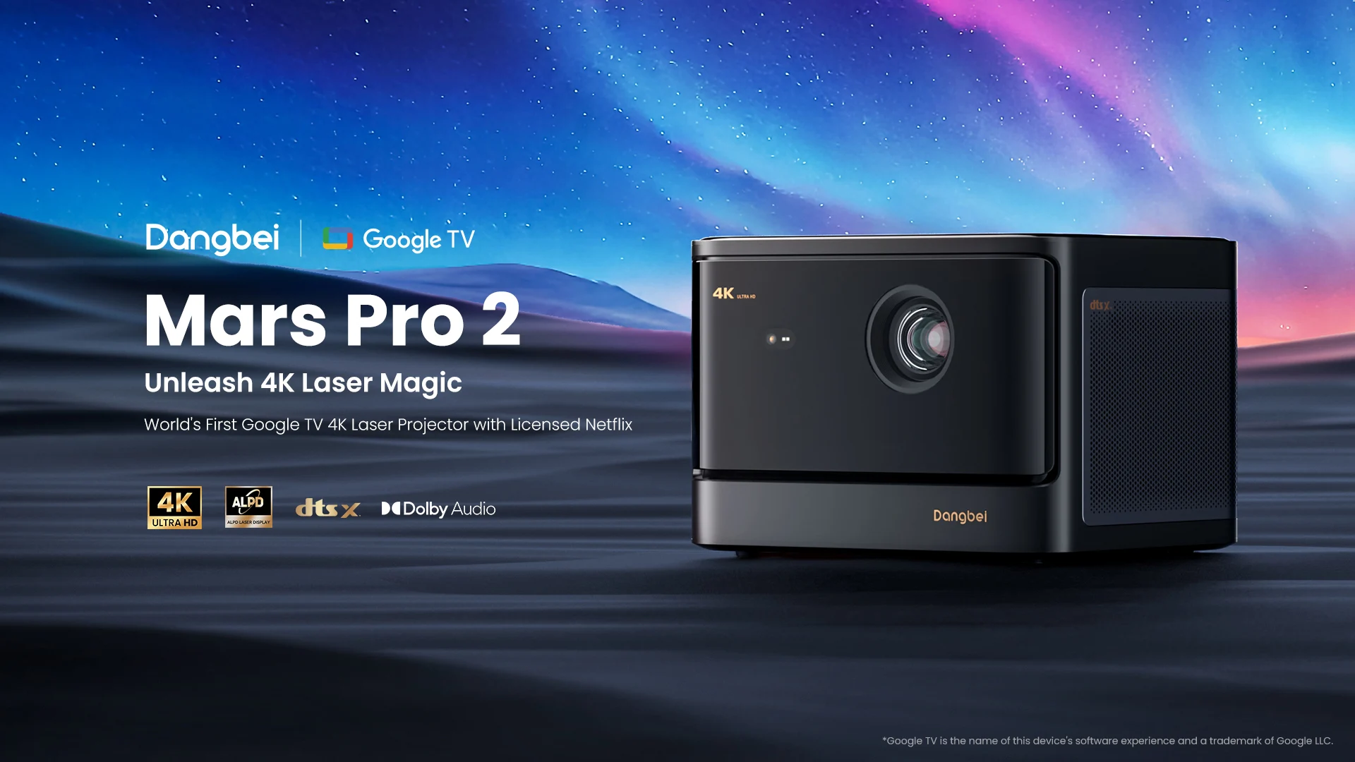 Dangbei Mars Pro 2 3d dlpプロジェクタースマートロングスロー
