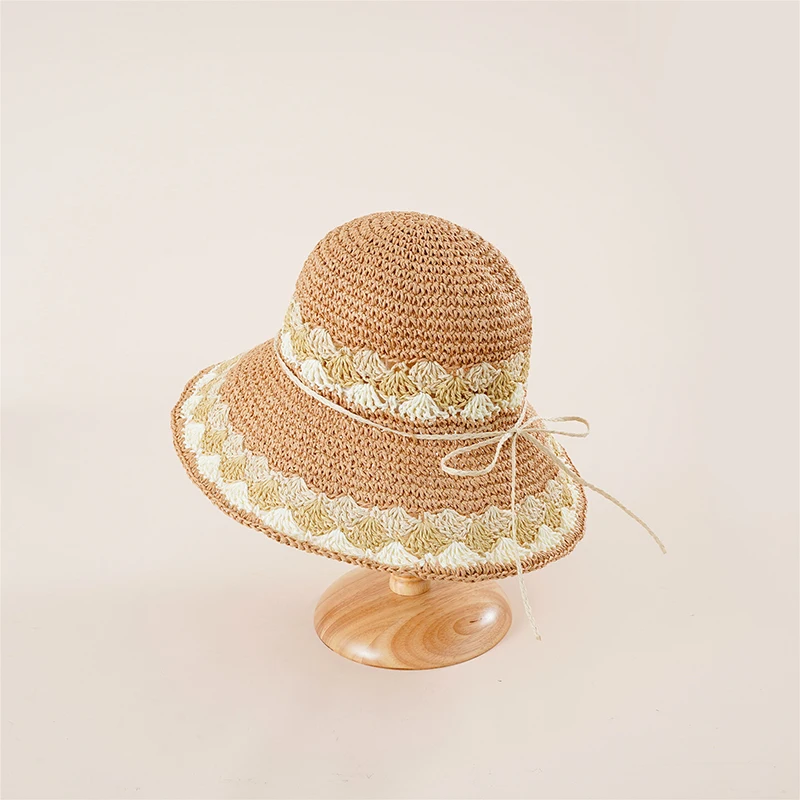 Womens Wide Brim Sun Hat With Wind 