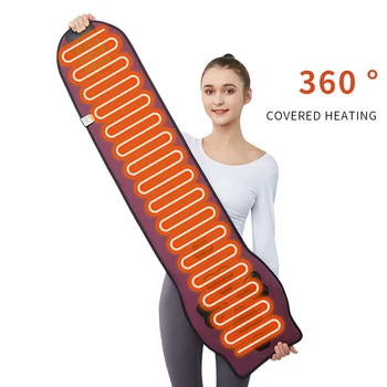 OEM a6-2 exclusive development of 360 heating EMS pulse vibration menstrual pain relief waist massage belt