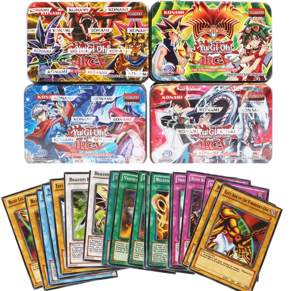 42 72pcs Yu Gi Oh Japanese Anime Iron Box Different English Card Wing ...