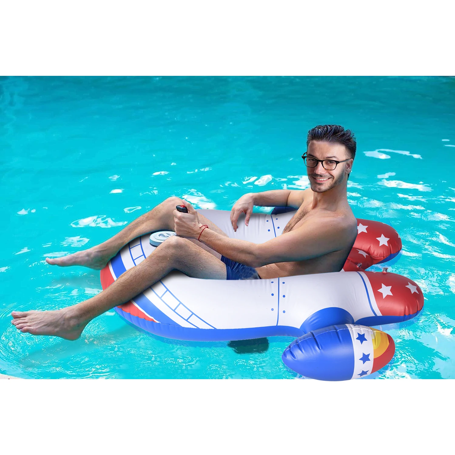Motorized Water Float Deluxe Inflatable Swimming Pool Water Tube