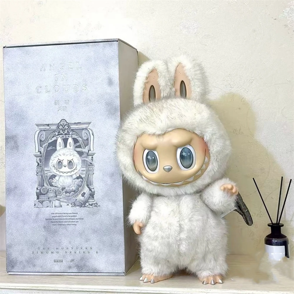 Original Labubu Angel in Clouds ZIMOMO Plush Doll - 58cm Cute