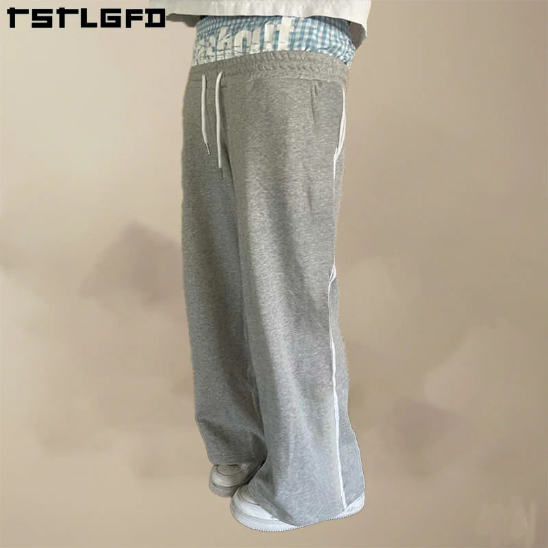 Jogging Ample Jambes Larges Pantalon De Jogging Homme Coupe Large