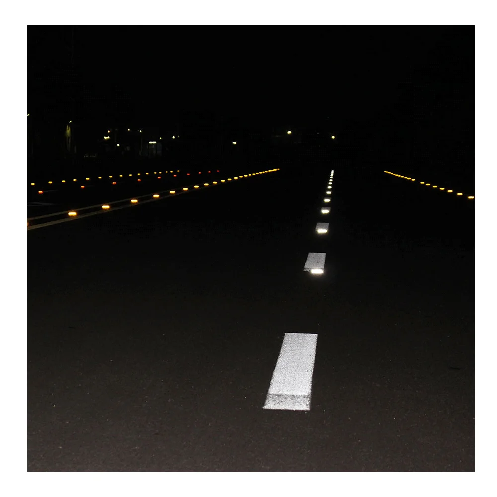 Highway Safety Abs Traffic Reflective Road Stud Metal Plastic for Road Plastic Reflectors Reflective Aluminum Road Stud