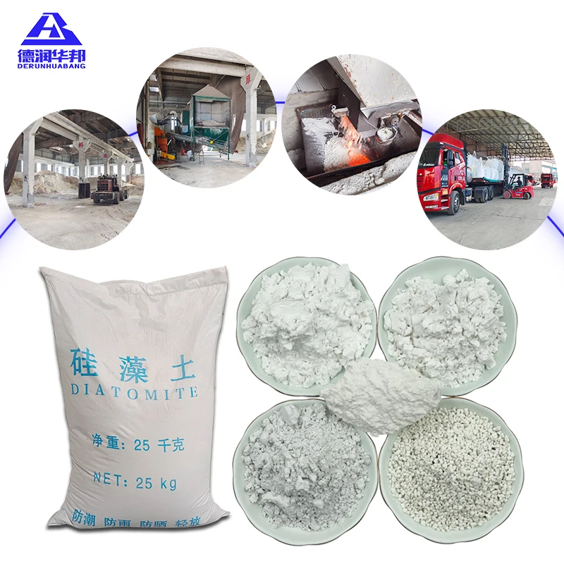 Manufacturer Supply High Quality 325 Mesh Diatomaceous Earth White Powder For Filter Of Water/Oil/Beer