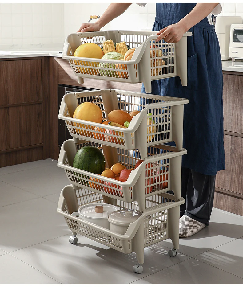Shimoyama Stackable Laundry Basket Multifunction Pantry Organization