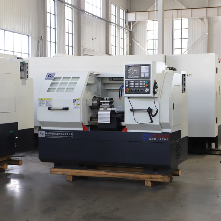 High Precision Automatic GSK Control System Horizontal CNC Lathe CK6140 Flat Bed Structure for Medium Duty Machining