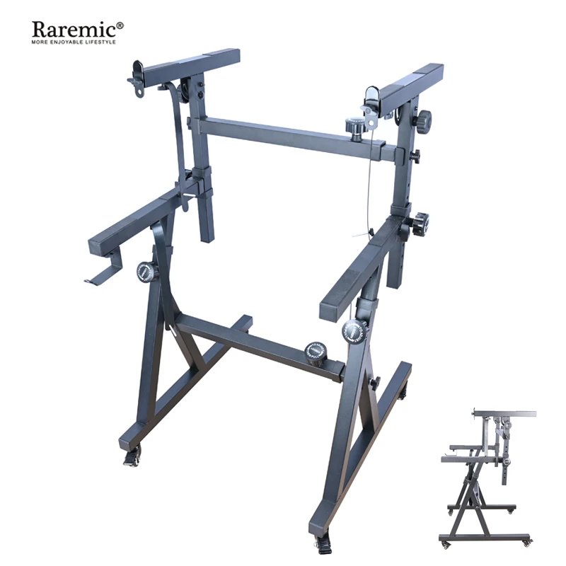 Heavy Duty Double- Desk Adjustable Detachable Digital Keyboard Rack ...