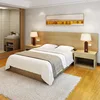 1.2-meter bed frame with wooden backrest