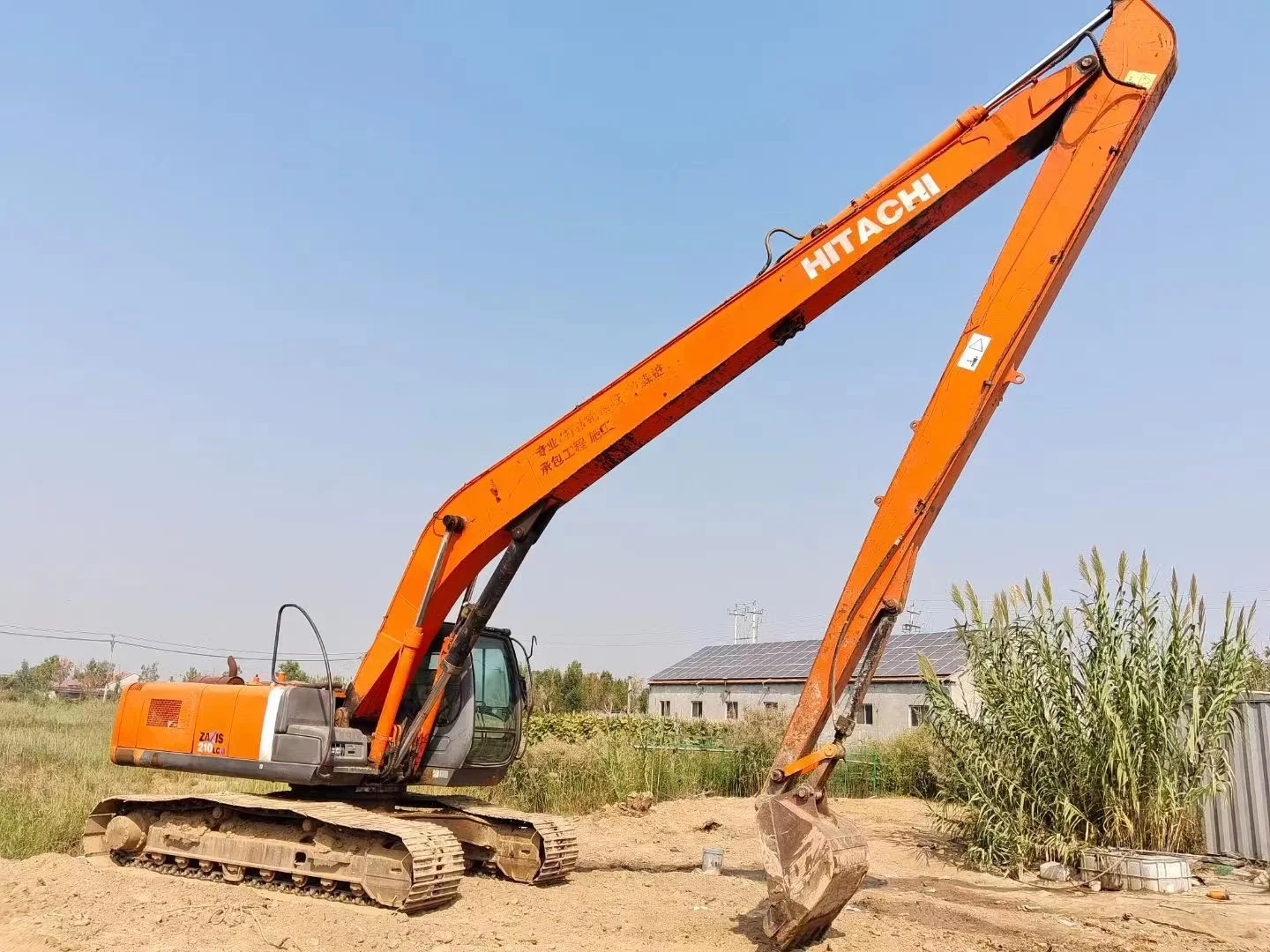 Zx210 Used Long Reach Excavator Used Hitachi Excavators CE Certified