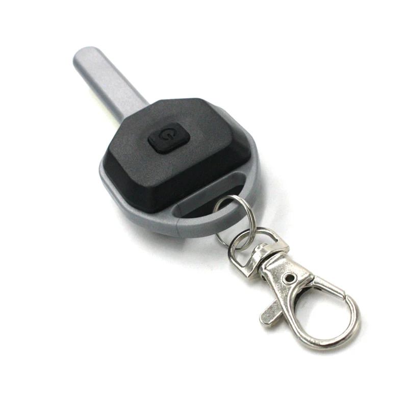Small Size ABS LED Flashlight Light Mini Key Shape Key Chain Ring Keychain Lamp Torch Emergency Camping Night Light